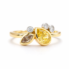 18ct Yellow Gold & Platinum Diamond Kalee Ring