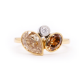 18ct Yellow Gold & Platinum Diamond Kalee Ring