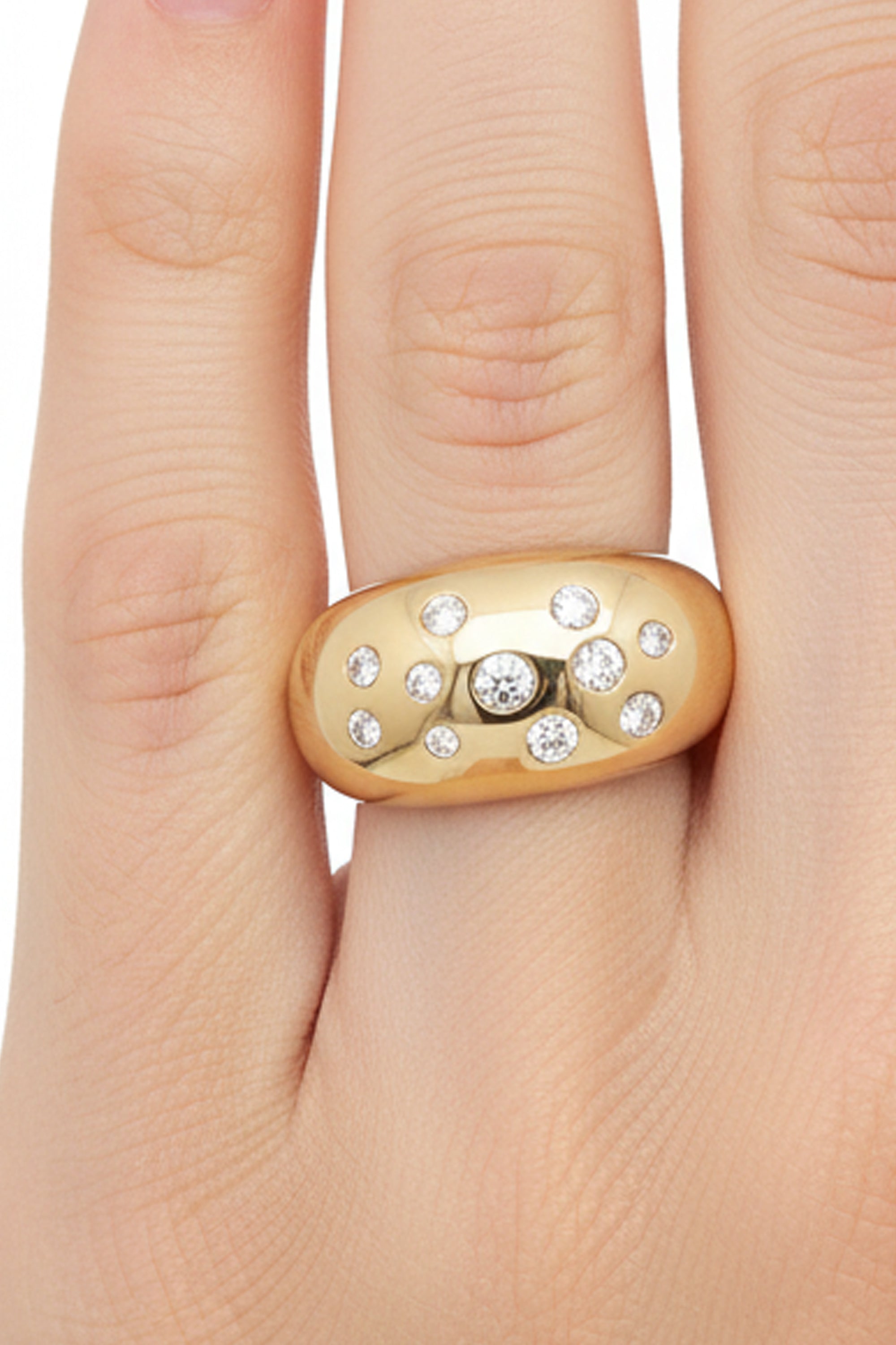 9ct Gold Jenny Ring with Diamonds 