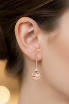 9ct Gold Elements Drop Diamond Earrings