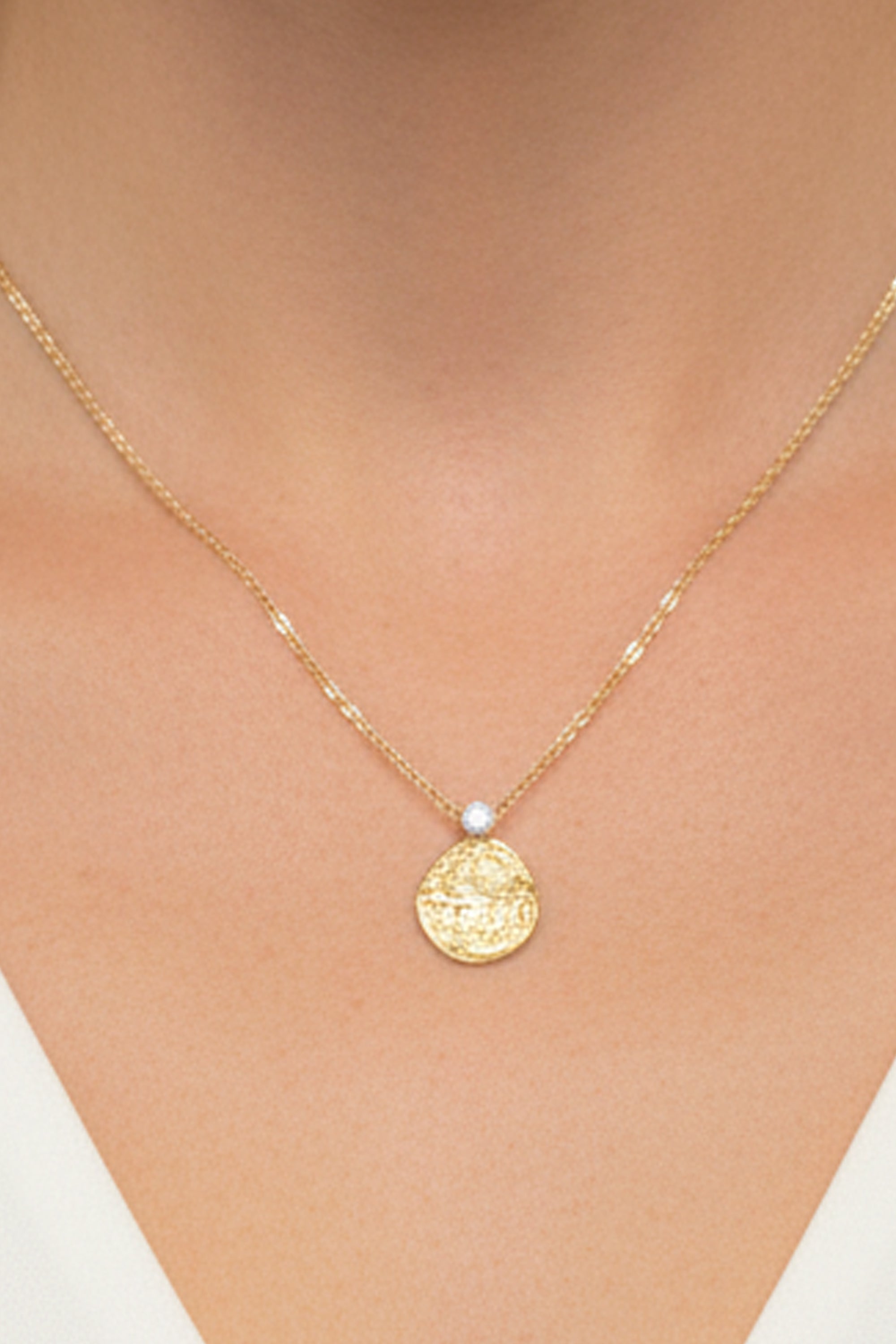 9ct Gold Elements Diamond Pendant