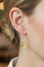 9ct Gold Elements Drop Diamond Earrings