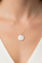 9ct Gold Large Round Diamond Set Pebble Pendant
