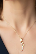 9ct Gold Double Wave Necklet