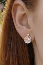 9ct Gold Element Stud Diamond Earrings