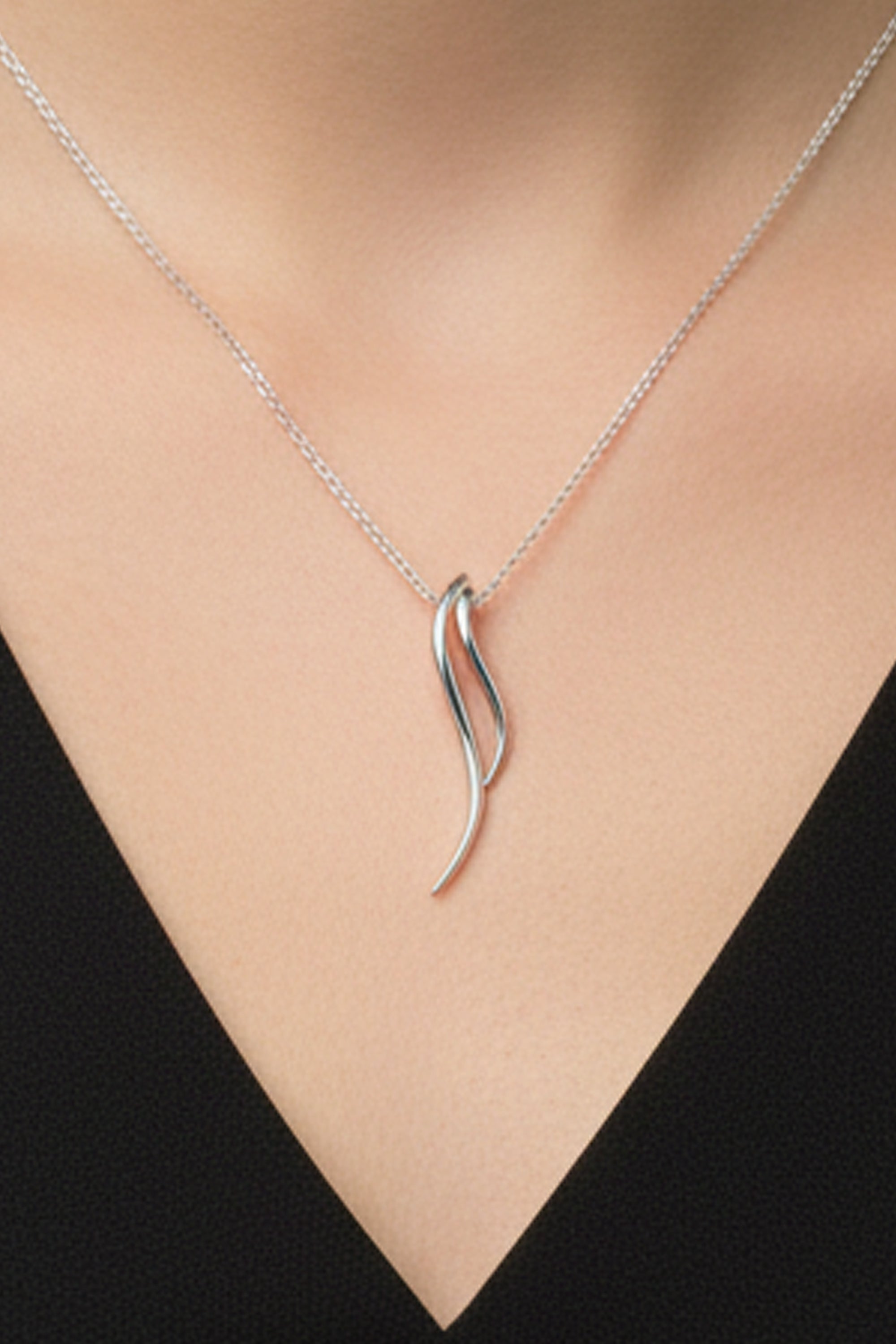 9ct Gold Double Wave Necklet