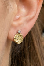 9ct Gold Element Stud Diamond Earrings