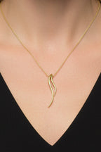 9ct Gold Double Wave Necklet