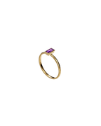 9ct Gold Amethyst Stacking Ring