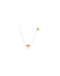 9ct Gold Double Star Necklace