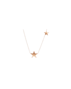 9ct Gold Double Star Necklace