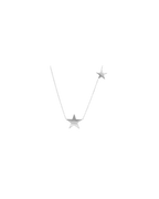 9ct Gold Double Star Necklace