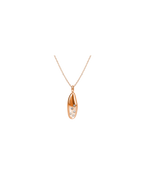 9ct Gold Small Vico Pebbles Pendant with Mink Diamonds