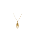 9ct Gold Small Vico Pebbles Pendant with Mink Diamonds