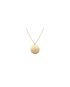 9ct Gold Large Round Diamond Set Pebble Pendant