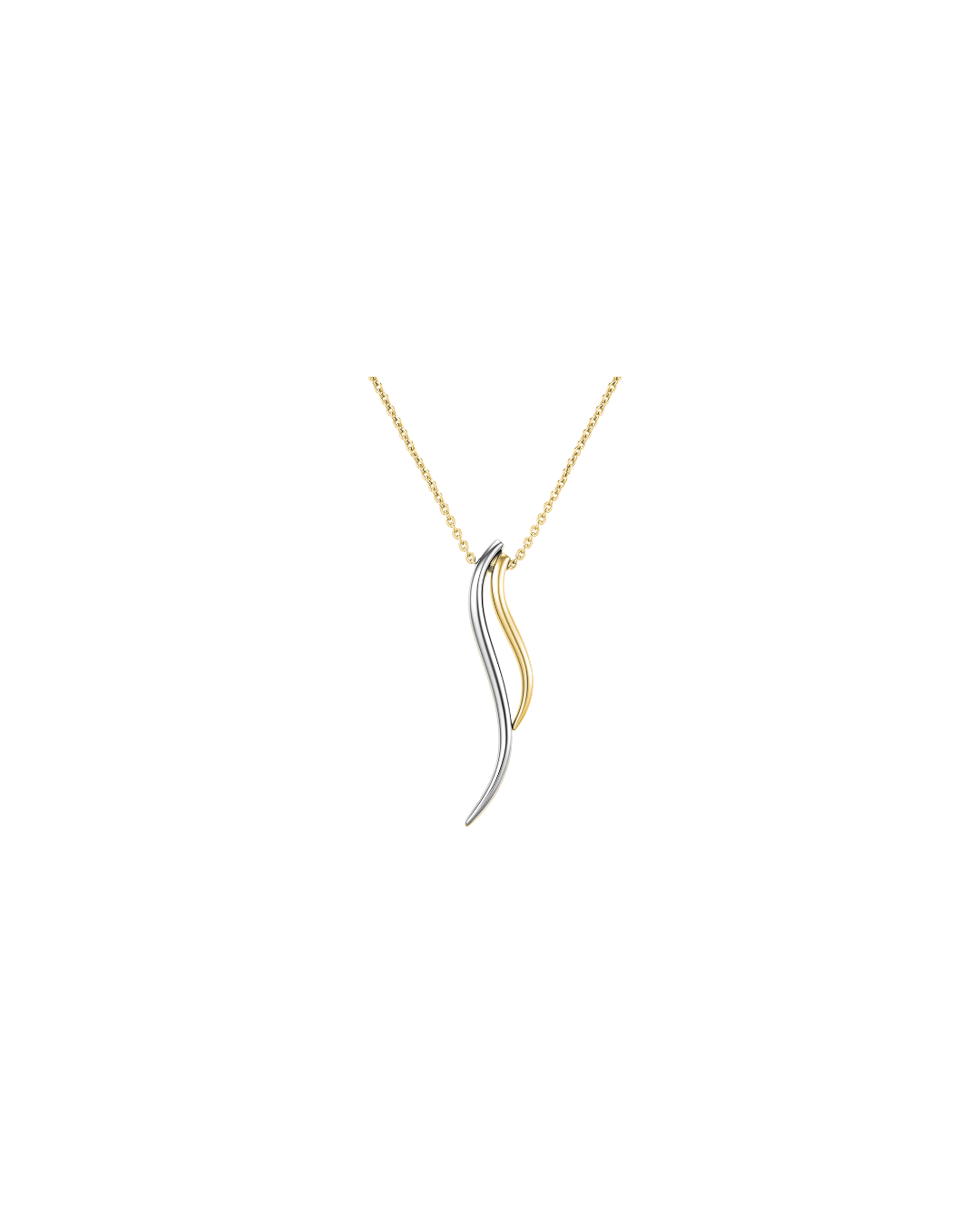 9ct Gold Double Wave Necklet