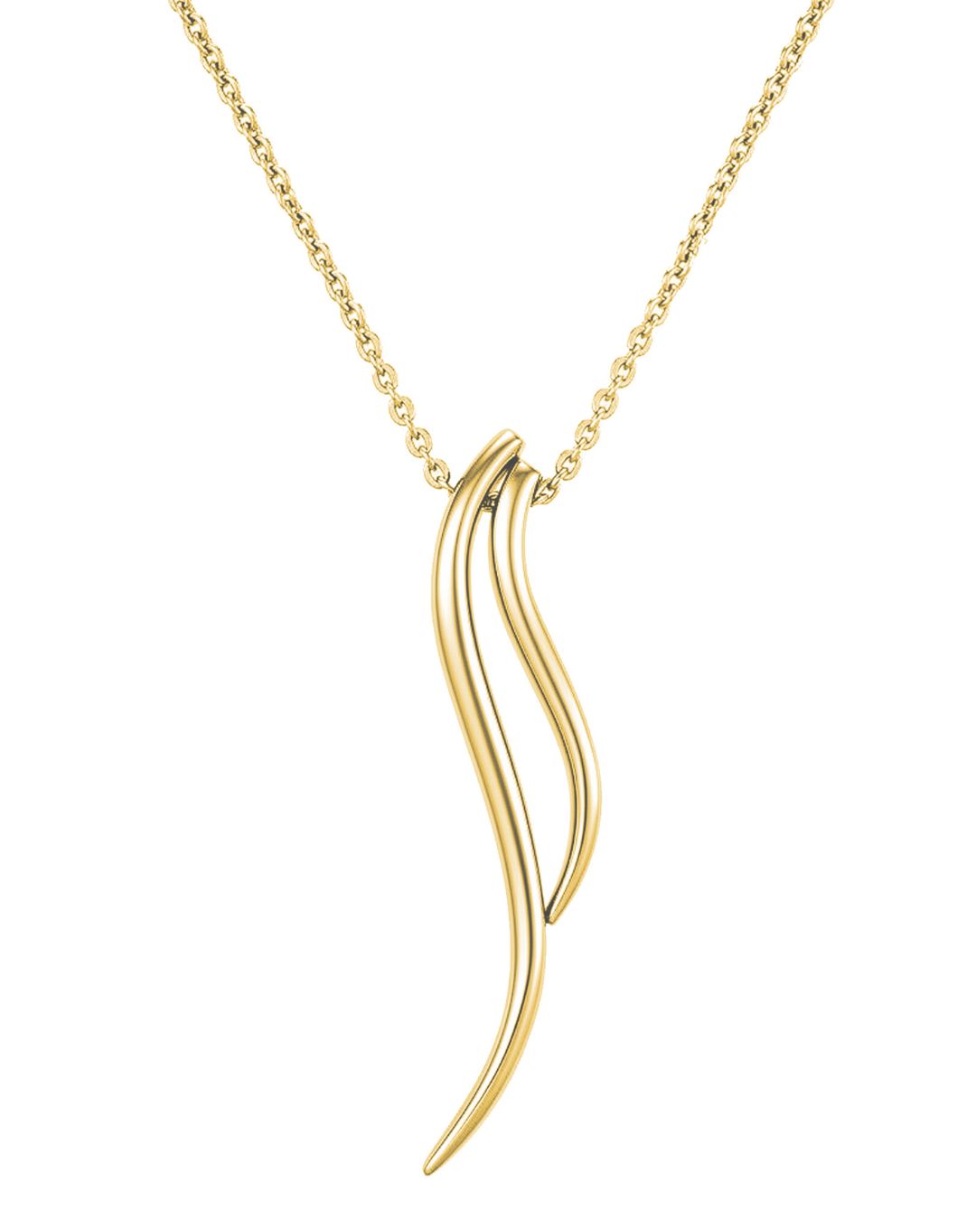 9ct Gold Double Wave Necklet