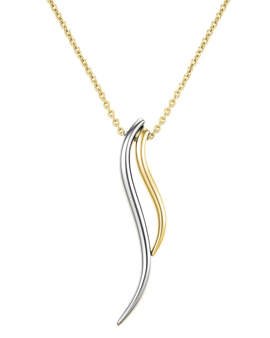 9ct Gold Double Wave Necklet