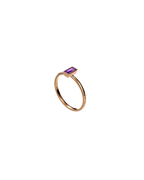 9ct Gold Amethyst Stacking Ring