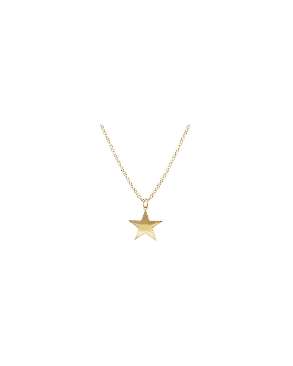 9ct Yellow Gold Large Star Pendant