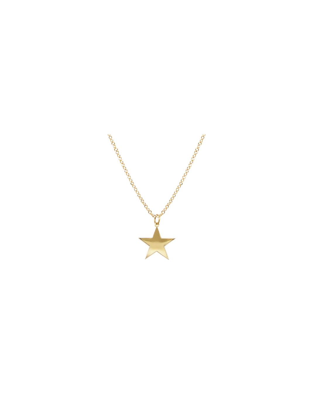 9ct Yellow Gold Large Star Pendant