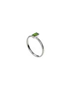 9ct Green Chrome Diopside Stacking Ring