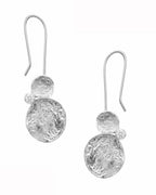 9ct Gold Double Element Diamond Shepard Drop Earrings